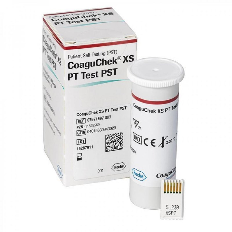 Тест-полоски CoaguChek XS PT Test PST для определения МНО (24 шт.)
