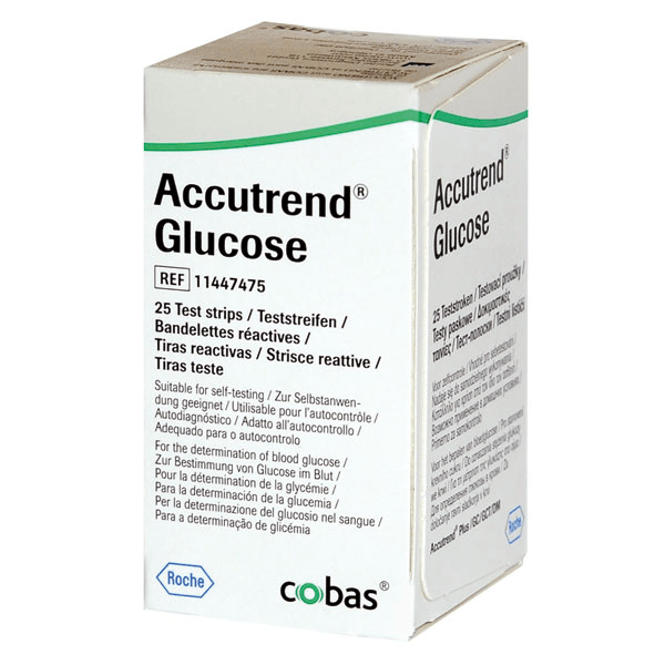 Тест-полоски Accutrend Глюкоза (25 шт.)